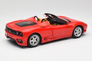 Ferrari 360 Spider Roșu Hot Wheels 1:18 57310 Metal - imaginea 3 din 8