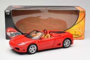 Ferrari 360 Spider Roșu Hot Wheels 1:18 57310 Metal - imaginea 8 din 8