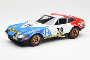 Ferrari 365 GTB/4 #39 J-C. Andruet / Lena 24 Hours of Le Mans 1972 Kyosho 1:18 08164E Metal