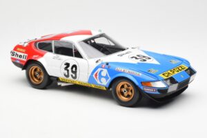 Ferrari 365 GTB/4 #39 J-C. Andruet / Lena 24 Hours of Le Mans 1972 Kyosho 1:18 08164E Metal - imaginea 6 din 8