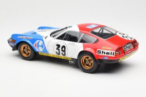 Ferrari 365 GTB/4 #39 J-C. Andruet / Lena 24 Hours of Le Mans 1972 Kyosho 1:18 08164E Metal - imaginea 7 din 8