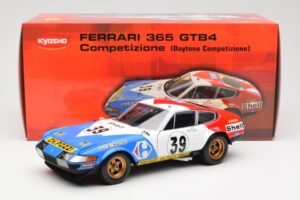 Ferrari 365 GTB/4 #39 J-C. Andruet / Lena 24 Hours of Le Mans 1972 Kyosho 1:18 08164E Metal - imaginea 8 din 8