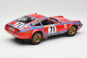 Ferrari 365 GTB4 Competizione #71 24 Hours of Le Mans 1974 Kyosho 1:18 08164A Metal - imaginea 3 din 8