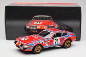 Ferrari 365 GTB4 Competizione #71 24 Hours of Le Mans 1974 Kyosho 1:18 08164A Metal - imaginea 8 din 8