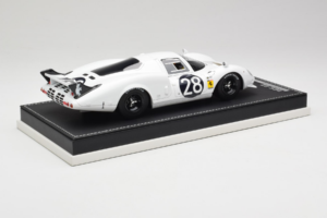 Ferrari 365 P2 #28 M. Gregory / J. Schlesser NART 24 Hours of Daytona 1967 Alb AB Models 1:18 REMC019 Rășină - imaginea 3 din 6