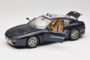 Ferrari 456 GT Carabinieri Negru Bburago 1:18 3036-B3 Metal - imaginea 2 din 8