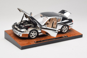 Ferrari 456 GT Chrome Silver Bburago 1:18 3746-R1 Metal - imaginea 2 din 8