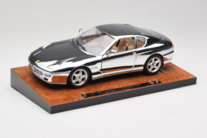 Ferrari 456 GT Chrome Silver Bburago 1:18 3746-R1 Metal - imaginea 3 din 8