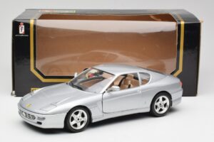 Ferrari 456 GT Argintiu Bburago 1:18 3036-M2 Metal - imaginea 8 din 8