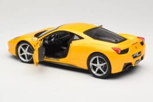 Ferrari 458 Italia Galben Hot Wheels 1:18 P9894 Metal - imaginea 5 din 8