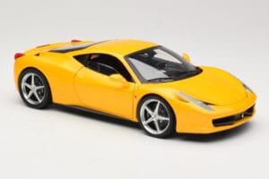 Ferrari 458 Italia Galben Hot Wheels 1:18 P9894 Metal - imaginea 6 din 8