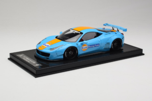 Ferrari 458 LB Works Gulf Blue Orange BBA 1:18 REMC033 Rășină - imaginea 2 din 7