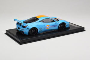 Ferrari 458 LB Works Gulf Blue Orange BBA 1:18 REMC033 Rășină - imaginea 3 din 7