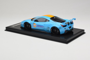 Ferrari 458 LB Works Gulf Blue Orange BBA 1:18 REMC033 Rășină - imaginea 5 din 7