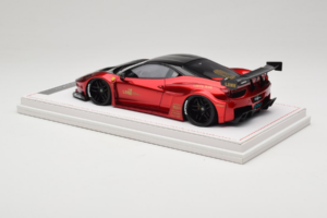 Ferrari 458 Liberty Walk LB-Silhouette WORKS GT Candy Roșu IVY 1:18 REMC003 Rășină - imaginea 5 din 6