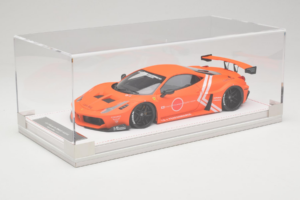Ferrari 458 Liberty Walk LB-Silhouette WORKS GT Portocaliu IVY 1:18 REMC002 Rășină - imaginea 2 din 6