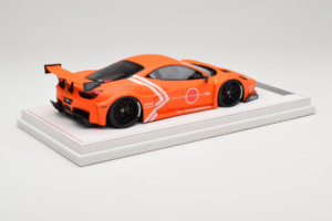 Ferrari 458 Liberty Walk LB-Silhouette WORKS GT Portocaliu IVY 1:18 REMC002 Rășină - imaginea 3 din 6