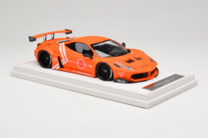 Ferrari 458 Liberty Walk LB-Silhouette WORKS GT Portocaliu IVY 1:18 REMC002 Rășină - imaginea 4 din 6