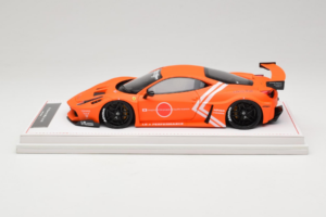 Ferrari 458 Liberty Walk LB-Silhouette WORKS GT Portocaliu IVY 1:18 REMC002 Rășină