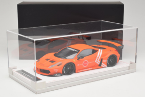 Ferrari 458 Liberty Walk LB-Silhouette WORKS GT Portocaliu IVY 1:18 REMC002 Rășină - imaginea 6 din 6