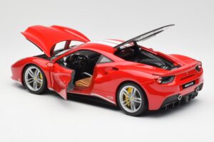 Ferrari 488 GTB Roșu Bburago 1:18 18-76102 Metal - imaginea 5 din 8