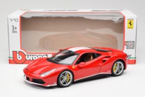 Ferrari 488 GTB Roșu Bburago 1:18 18-76102 Metal - imaginea 8 din 8