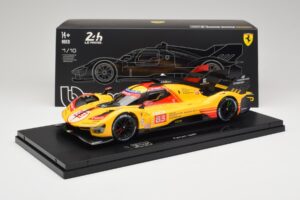 Ferrari 499P Hypercar AF Corse #83 R. Kubica / Y. Ye / R. Shwartzman 24 Hours of Le Mans 2024 Bburago 1:18 18-16313-83-VET Me - imaginea 9 din 9