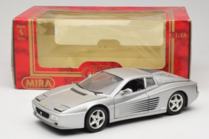 Ferrari 512 TR Argintiu Mira 1:18 6178-B1 Metal - imaginea 8 din 8