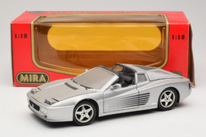 Ferrari 512TR Targa Argintiu Mira 1:18 6175 Metal - imaginea 8 din 8