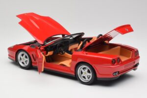 Ferrari 550 Barchetta Rosso Corsa Hot Wheels 1:18 29441 Metal - imaginea 5 din 8