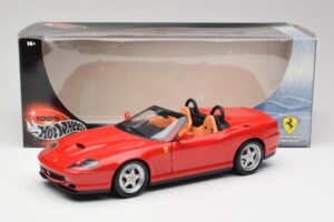 Ferrari 550 Barchetta Rosso Corsa Hot Wheels 1:18 29441 Metal - imaginea 8 din 8
