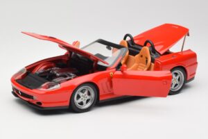 Ferrari 550 Barchetta Rosso Corsa Hot Wheels 1:18 74299294419 Metal - imaginea 2 din 8