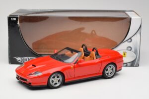 Ferrari 550 Barchetta Rosso Corsa Hot Wheels 1:18 74299294419 Metal - imaginea 8 din 8