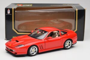 Ferrari 550 Maranello Roșu Bburago 1:18 3064 Metal - imaginea 8 din 8