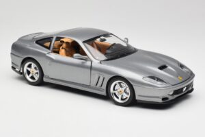 Ferrari 550 Maranello Argintiu Bburago 1:18 3344 Metal - imaginea 6 din 8