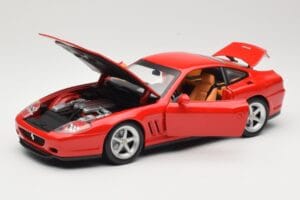 Ferrari 575M Maranello Roșu Hot Wheels 1:18 54937 Metal - imaginea 2 din 8