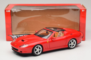 Ferrari 575M Superamerica Roșu Hot Wheels 1:18 J2858 Metal - imaginea 8 din 8
