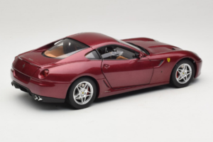 Ferrari 599 GTB Fiorano Roșu Închis Hot Wheels 1:18 M1200 Metal - imaginea 3 din 8