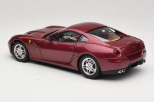Ferrari 599 GTB Fiorano Roșu Închis Hot Wheels 1:18 M1200 Metal - imaginea 7 din 8