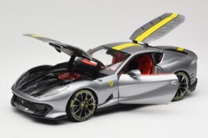 Ferrari 812 Competizione Grigio Coburn Bburago 1:18 18-01647 Metal - imaginea 2 din 8
