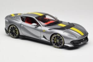 Ferrari 812 Competizione Grigio Coburn Bburago 1:18 18-01647 Metal - imaginea 6 din 8