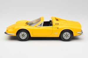 Ferrari Dino 246 GTS Galben Hot Wheels 1:18 23920 Metal - imaginea 4 din 8