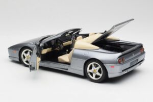 Ferrari F355 Spider Argintiu Hot Wheels 1:18 23907-M1 Metal - imaginea 5 din 8