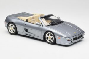 Ferrari F355 Spider Argintiu Hot Wheels 1:18 23907-M1 Metal - imaginea 6 din 8
