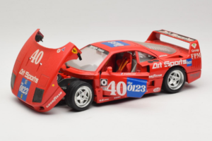 Ferrari F40 #40 J-P. Jabouille / O. Grouillard Art Sports 1987 Bburago 1:18 3332-A1 Metal - imaginea 2 din 8