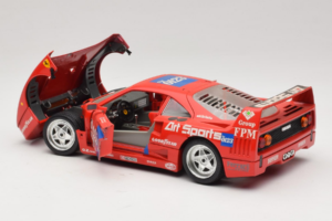 Ferrari F40 #40 J-P. Jabouille / O. Grouillard Art Sports 1987 Bburago 1:18 3332-A1 Metal - imaginea 5 din 8