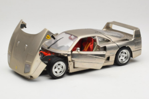 Ferrari F40 Dark Chrome Silver Kroymans Ediție Limitată Bburago 1:18 3032-C2 Metal - imaginea 2 din 8