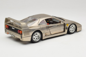 Ferrari F40 Dark Chrome Silver Kroymans Ediție Limitată Bburago 1:18 3032-C2 Metal - imaginea 3 din 8