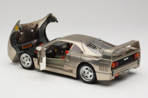 Ferrari F40 Dark Chrome Silver Kroymans Ediție Limitată Bburago 1:18 3032-C2 Metal - imaginea 5 din 8