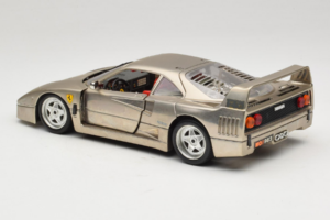 Ferrari F40 Dark Chrome Silver Kroymans Ediție Limitată Bburago 1:18 3032-C2 Metal - imaginea 7 din 8